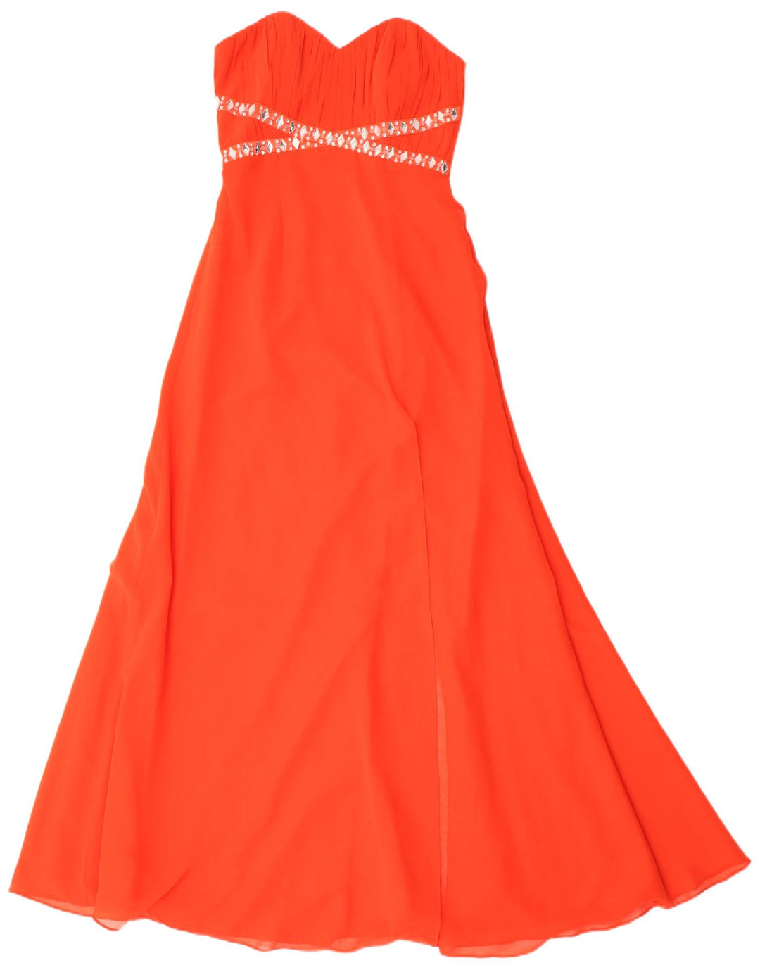 LIPSY Womens Strapless Dress UK 8 Small Red Polyester