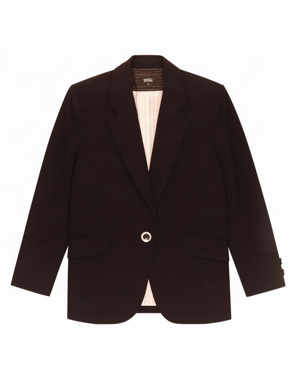 Marks & Spencer Chaqueta tipo blazer con 1 botón para mujer UK 40 Mediano Poliéster negro
