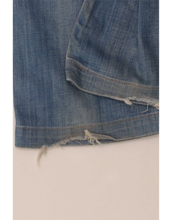 Levi's Womens 570 Straight Jeans W34 L29 Blue Cotton