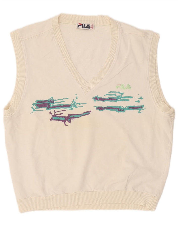 Fila Mens Graphic Vest Tank Top IT 52 Large White
