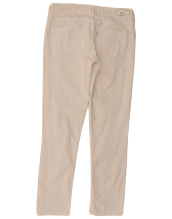 Levi's Womens Demi Curve Skinny Jeans W29 L30 White Cotton