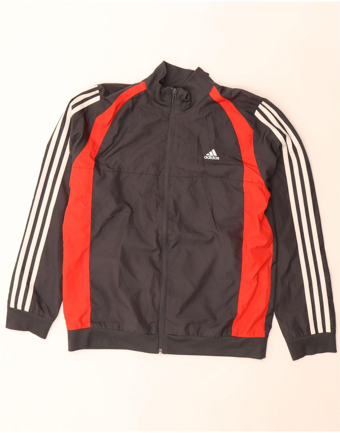 Adidas Veste de Survêtement Garçon 13-14 Ans Noir Colorblock Polyester
