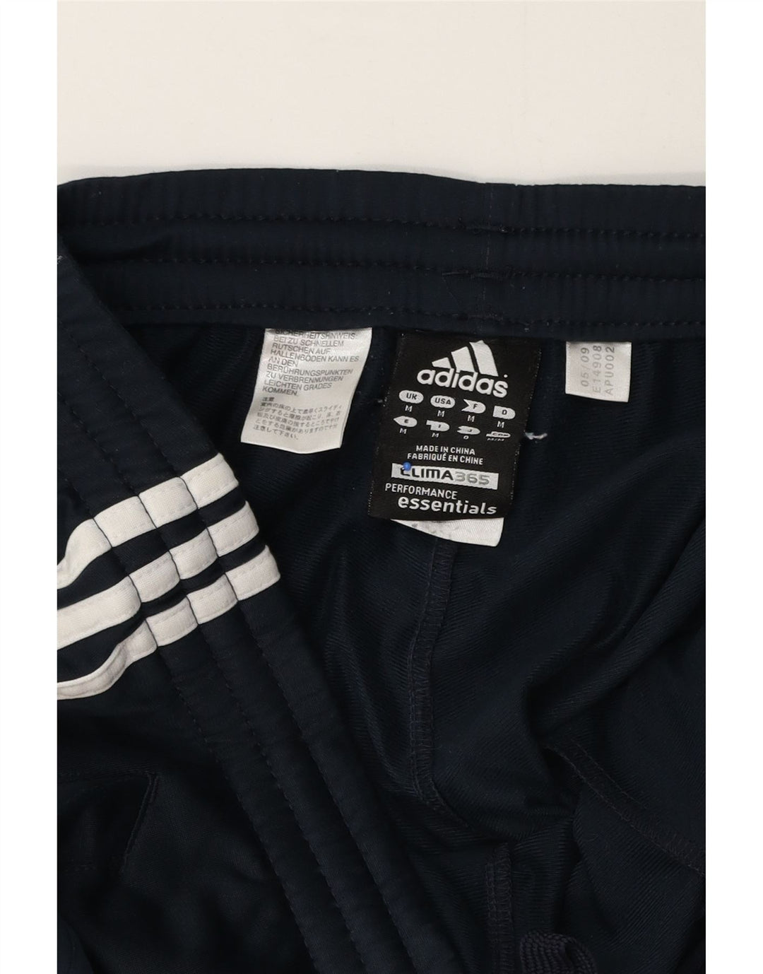 Adidas Mens Clima 365 Tracksuit Trousers Medium  Navy Blue Polyester