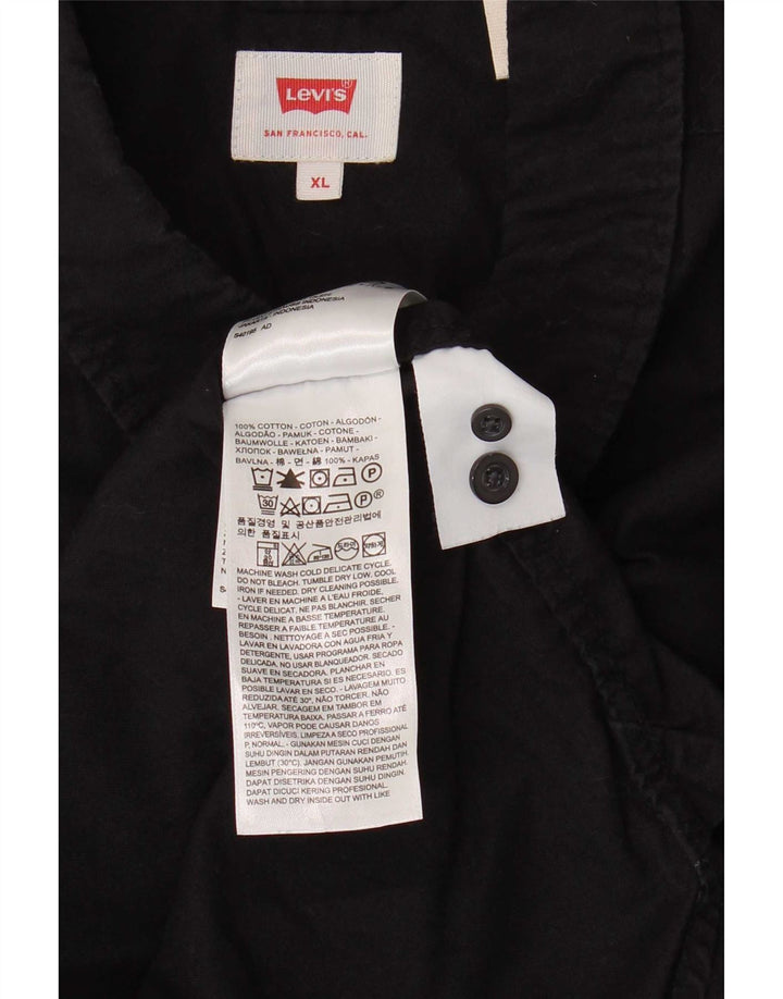 Camisa masculina Levi's XL preta algodão