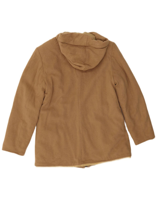 Guess Γυναικείο μπουφάν Parka με κουκούλα UK 14 Μεγάλο μπεζ νάιλον
