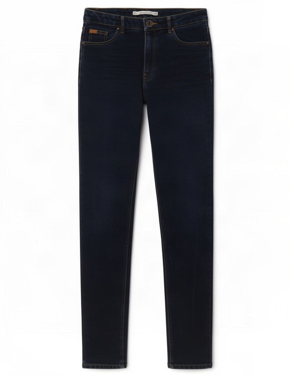 Zara Damen Skinny Jeans EU 38 Small W28 L33 Marineblaue Baumwolle
