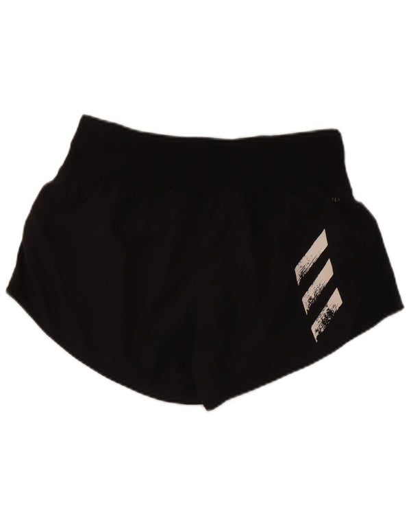 Damskie spodenki sportowe Adidas UK 10, małe, czarne, poliestrowe