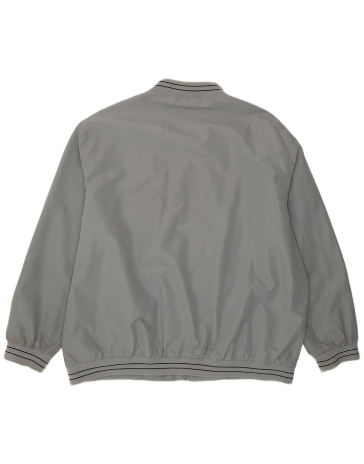 CARABOU Mens Bomber Jacket UK 46 3XL Grey Polyester