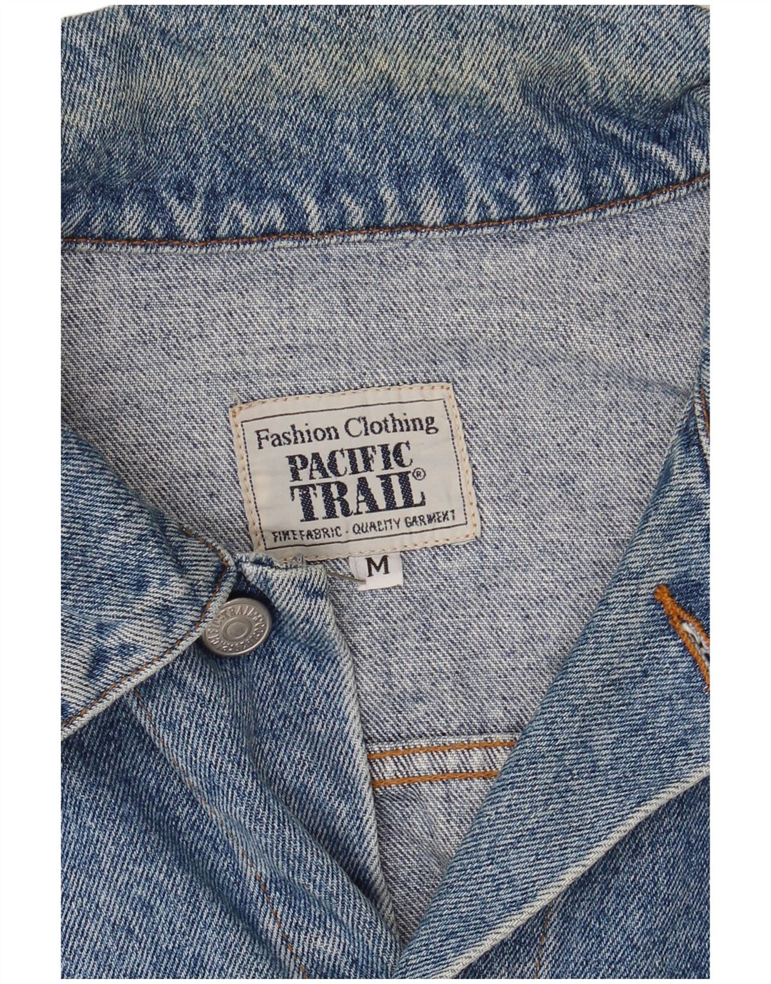 PACIFIC TRAIL Mens Denim Jacket UK 38 Medium Blue