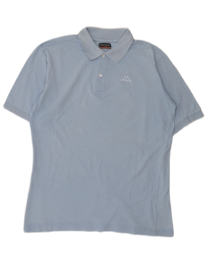 KAPPA Mens Polo Shirt Medium Blue Cotton