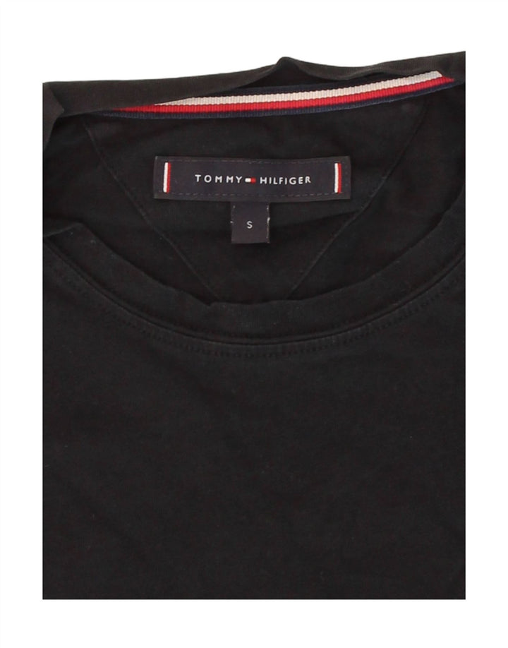 TOMMY HILFIGER Mens T-Shirt Top Small Black Vintage Tommy Hilfiger and Second-Hand Tommy Hilfiger from Messina Hembry 