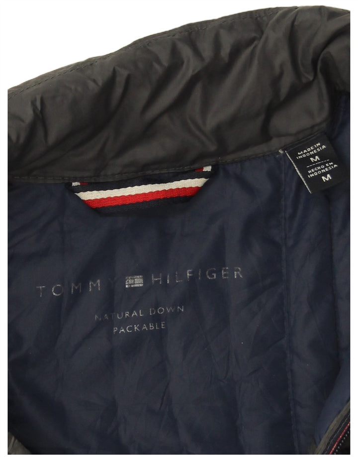 Tommy Hilfiger Mens Padded Jacket UK 38 Medium Grey Nylon