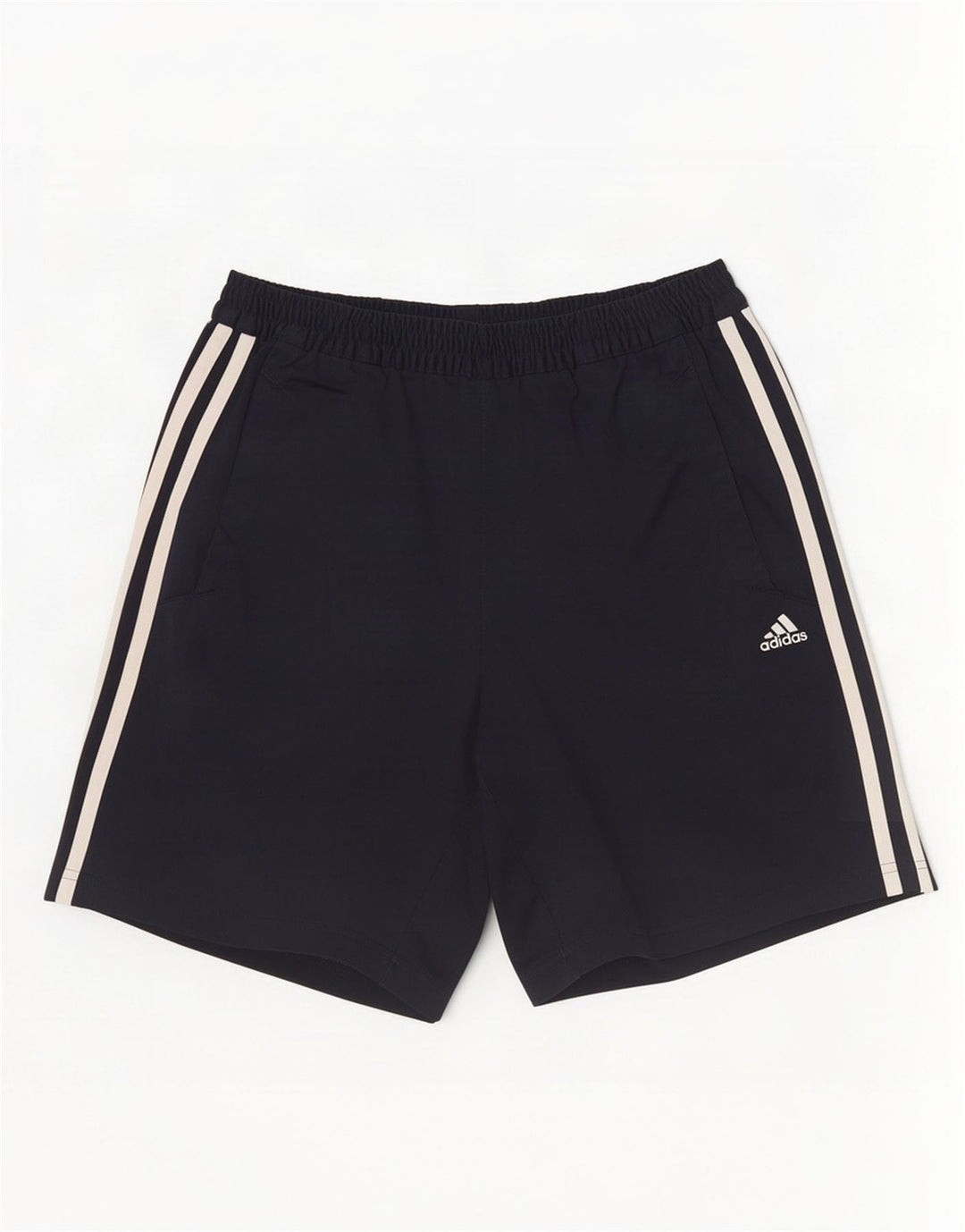 Pantaloncini sportivi da uomo Adidas piccoli in poliestere blu navy