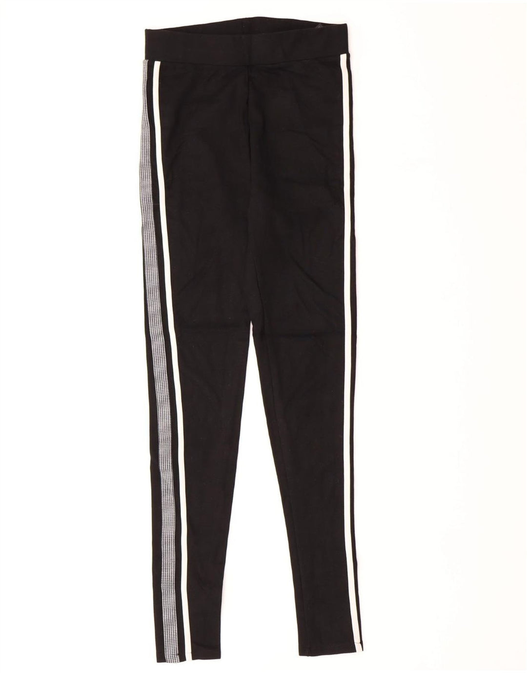 MARKS & SPENCER Womens Leggings UK 10 Small Black Viscose Vintage Marks & Spencer and Second-Hand Marks & Spencer from Messina Hembry 