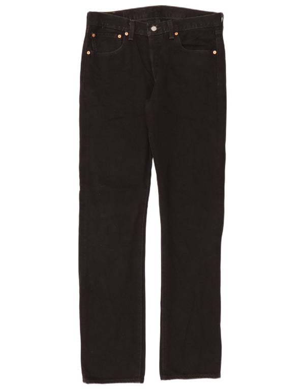 Levi's Uomo 501 Jeans dritti W31 L34 Cotone Nero