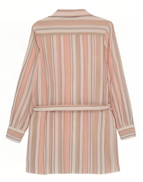 Женское платье-рубашка Guess UK 12, средний размер, разноцветный полосатый вискоза