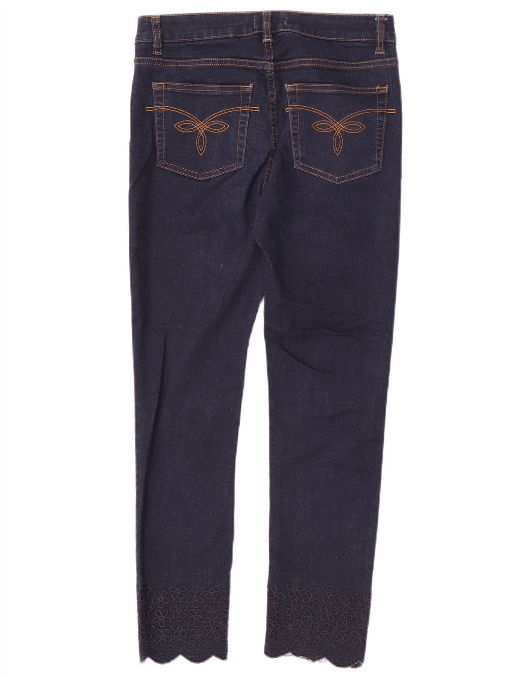 Ted Baker Dame Slim Jeans W28 L26 Navy Blue Floral