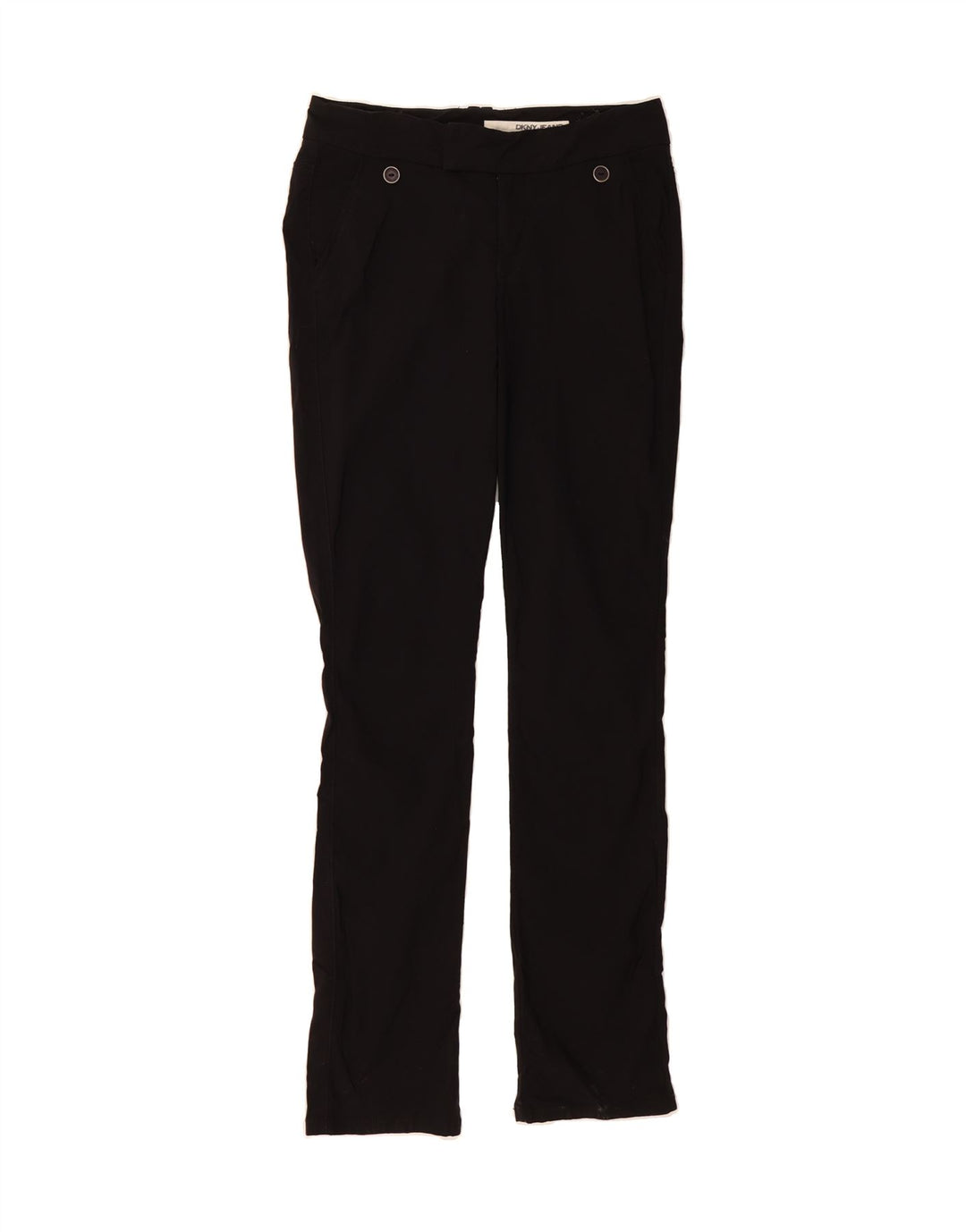 DKNY Womens Slim Suit Trousers US 8 Medium W30 L32 Black Rayon Vintage Dkny and Second-Hand Dkny from Messina Hembry 
