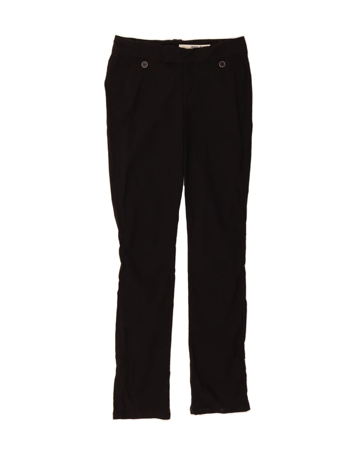 DKNY Womens Slim Suit Trousers US 8 Medium W30 L32 Black Rayon Vintage Dkny and Second-Hand Dkny from Messina Hembry 
