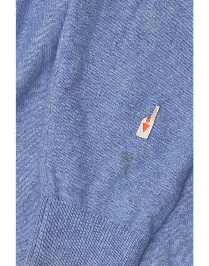 Marks & Spencer Mens Roll Neck Jumper Sweater Medium Blue Polyester