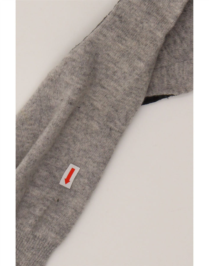 REFRIGIWEAR Womens Crew Neck Jumper Sweater UK 12 Medium Grey Wool