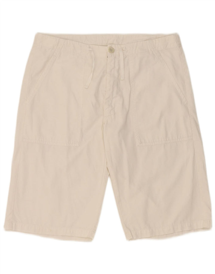 Belfe Mens Chino Shorts W30 Medium White Cotton