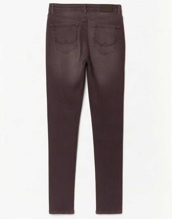 Superdry Mujer Sophia Vaqueros Pitillo Desgastados W26 L30 Algodón Gris