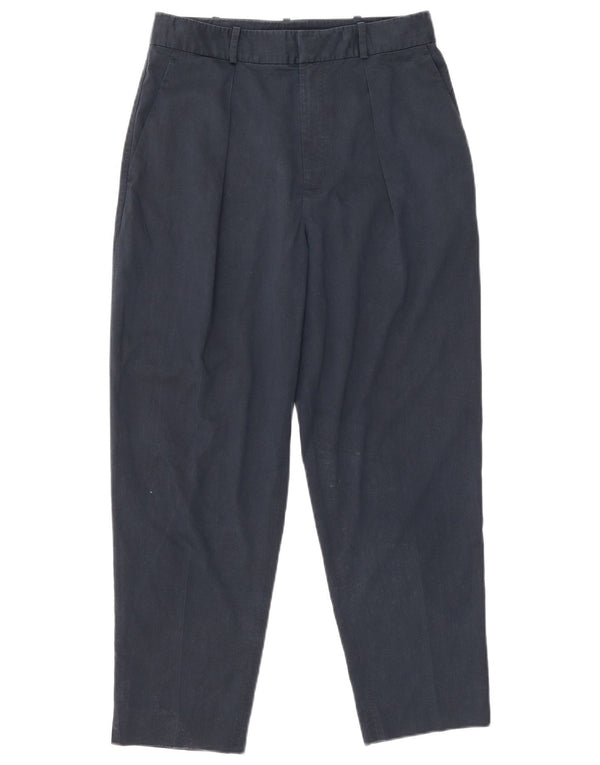 Polo Ralph Lauren Womens Cropped Trousers US 6 Medium W28 L24 Navy Blue