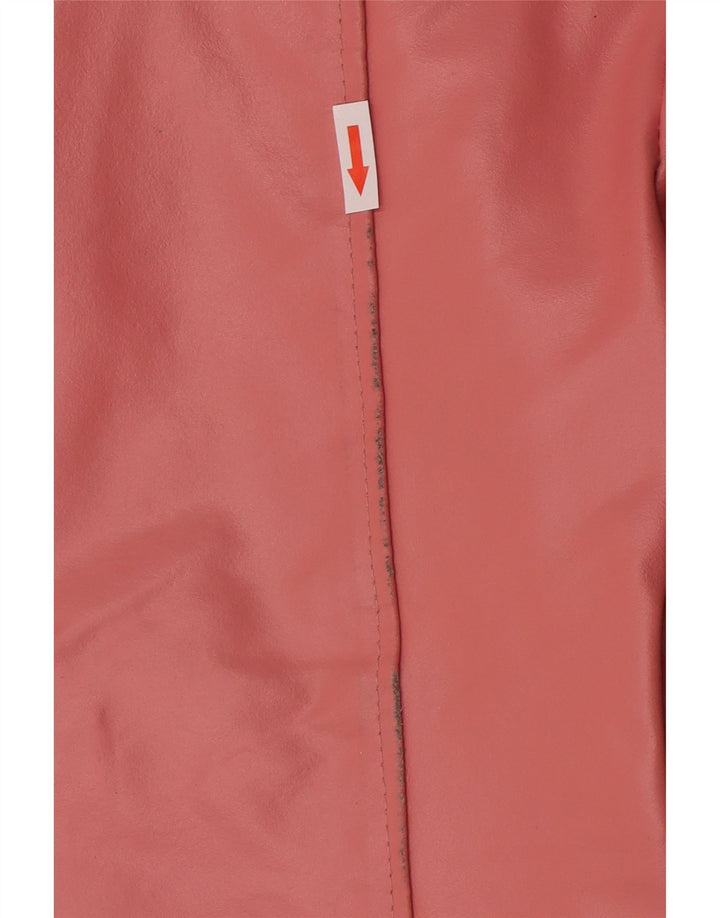 Vintage læderjakke til kvinder UK 14 Large Pink