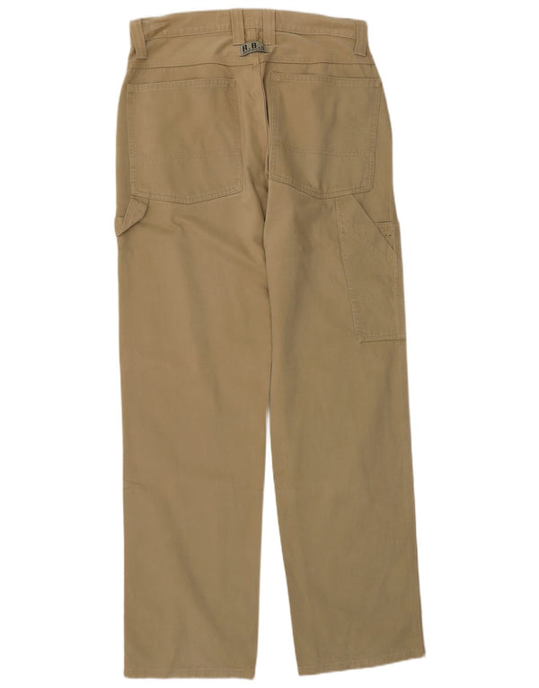 Replay Pantaloni Carpenter Drepți Bărbați L31 L34 Bumbac Bej