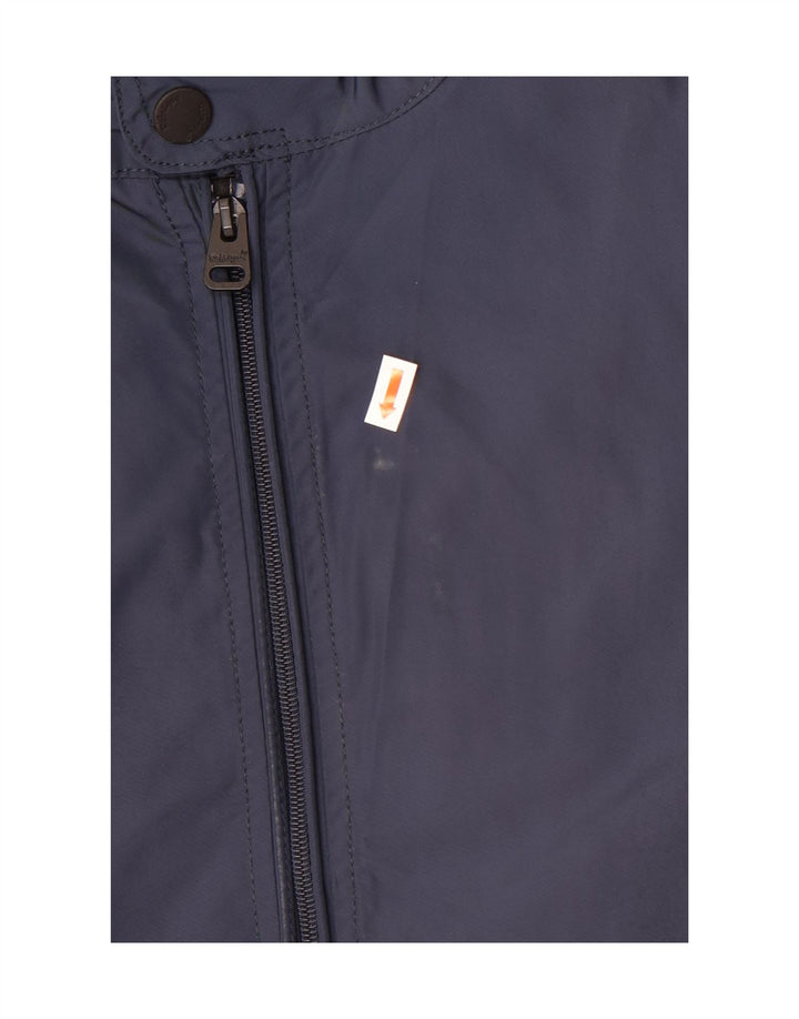 REFRIGUE Mens Bomber Jacket UK 42 XL Navy Blue Polyester