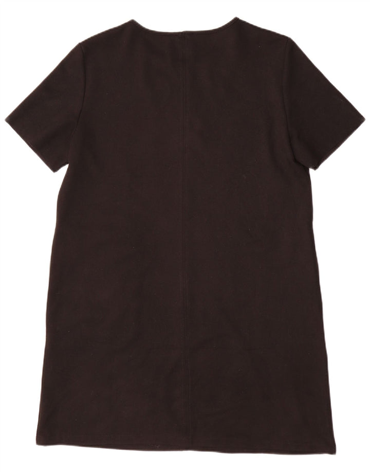 Zara Damen Etuikleid UK 16 Large Schwarz Polyester