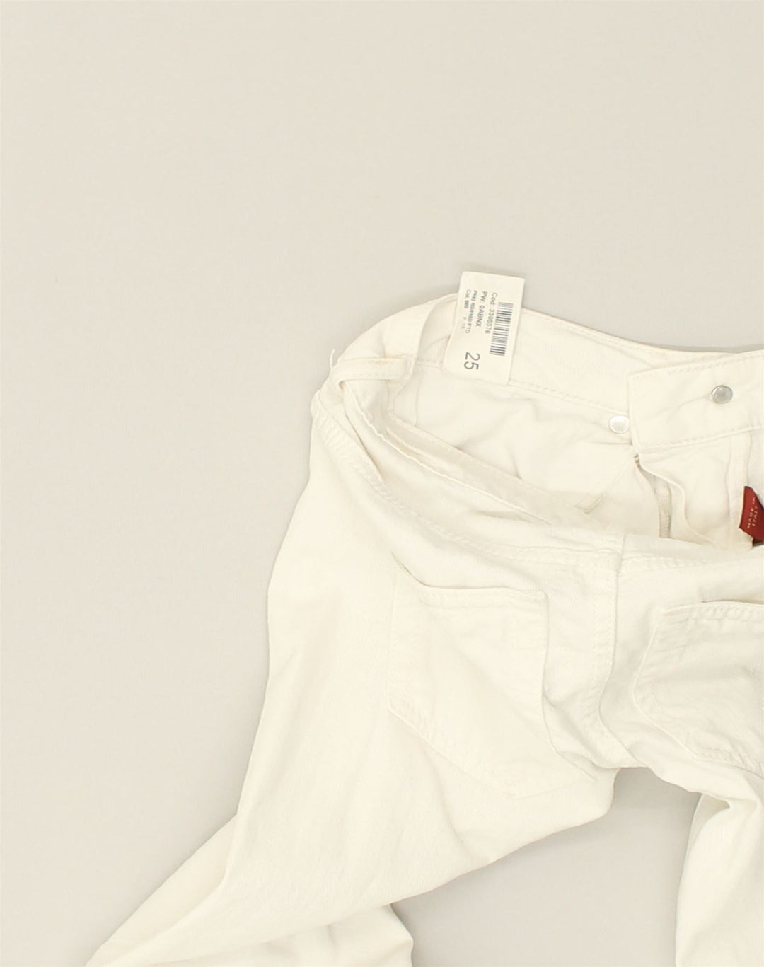 DONDUP Womens Skinny Jeans W25 L33 White Cotton | Vintage Dondup | Thrift | Second-Hand Dondup | Used Clothing | Messina Hembry 