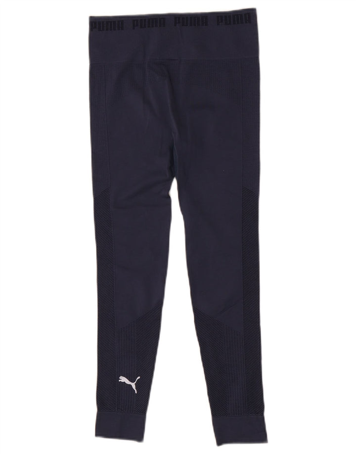 Puma Womens Crop Leggings UK 8 Small Navy Blue