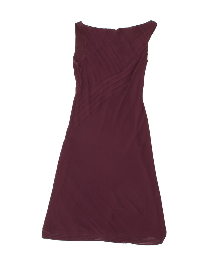 COAST Womens Sleeveless A-Line Dress UK 12 Medium Purple Polyester Vintage Coast and Second-Hand Coast from Messina Hembry 