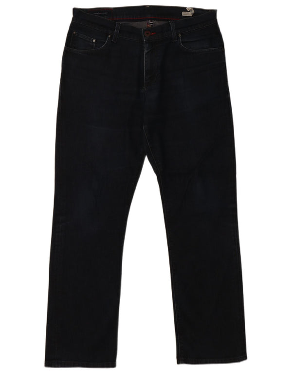 Jeans dritti Mercer da donna Tommy Hilfiger W34 L32 cotone blu navy