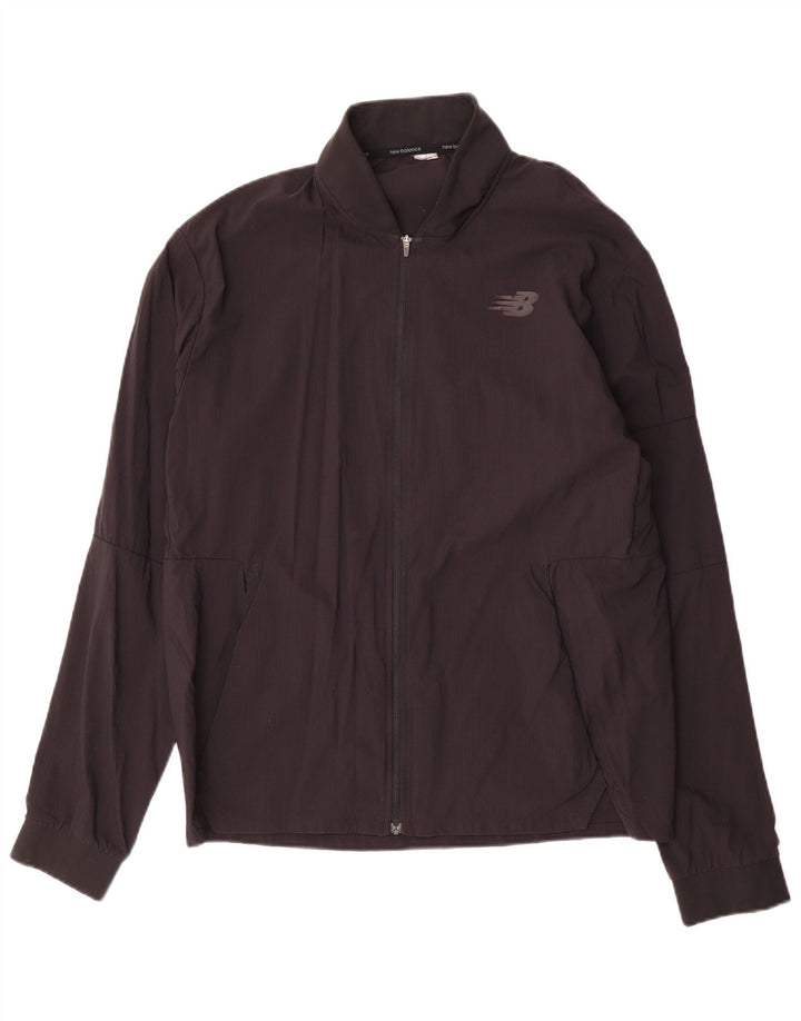 NEW BALANCE Chaqueta de chándal para hombre, talla mediana, negra