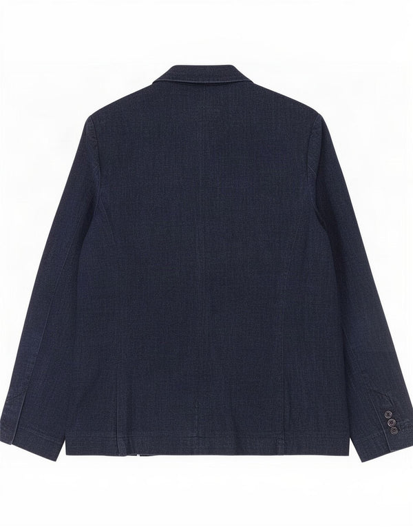 Jaqueta blazer feminina Marks & Spencer com 1 botão Reino Unido 14 azul marinho médio
