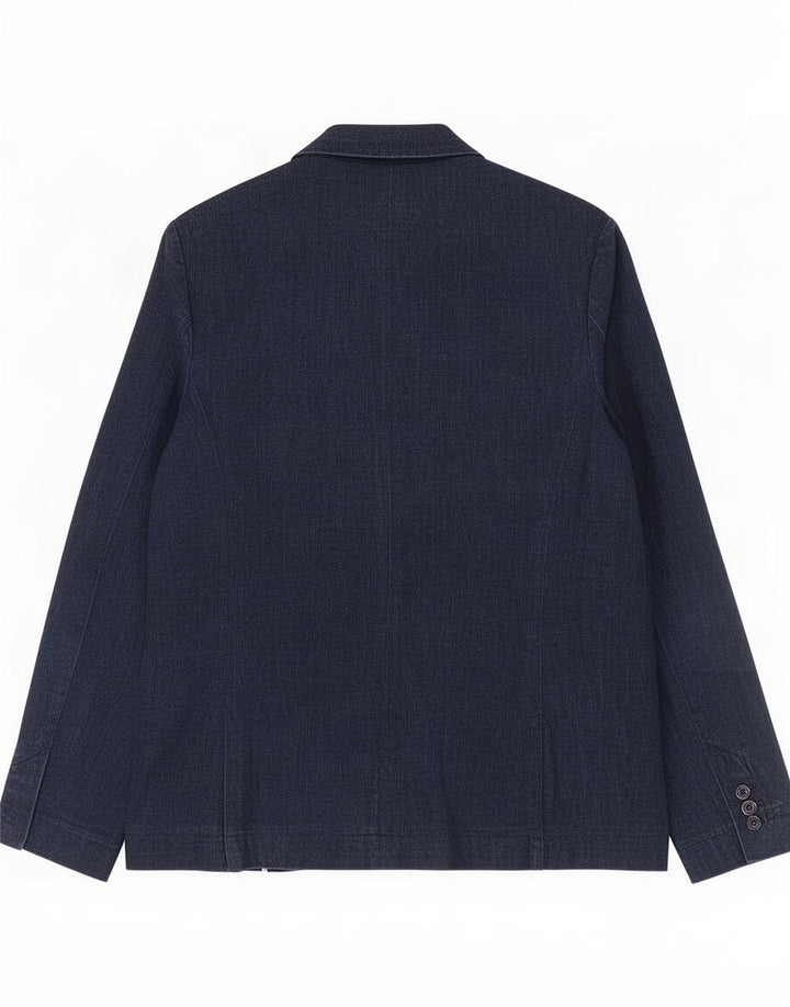 Jaqueta blazer feminina Marks & Spencer com 1 botão Reino Unido 14 azul marinho médio