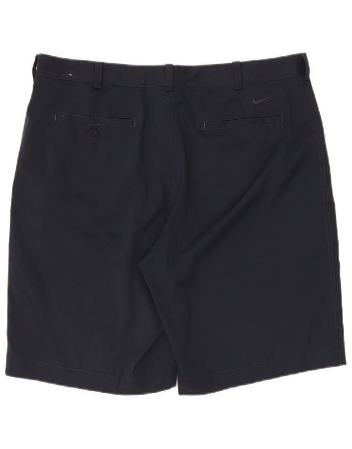 Nike Mens Dri Fit Chino Shorts W36 Large Navy Blue Polyester