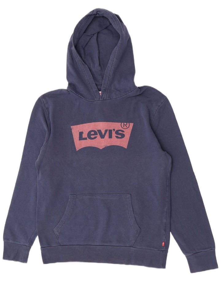 Levi's Herren-Kapuzenpullover mit Grafik, mittelmarineblau, Baumwolle