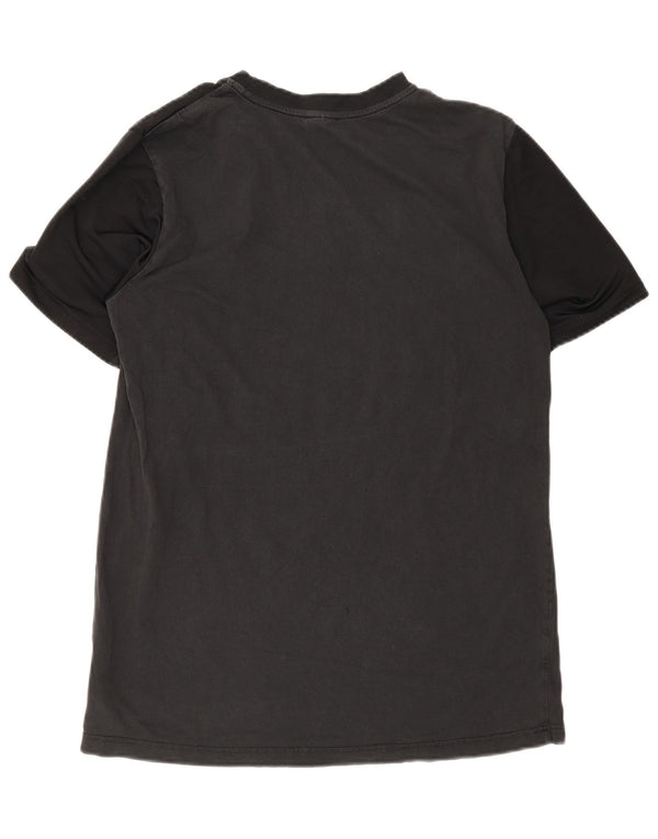 Nike T-shirt graphique pour homme en coton color block Noir Large