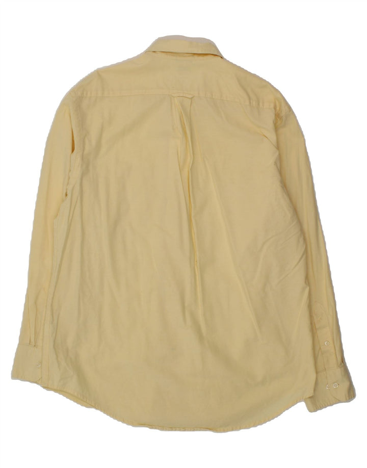 IZOD Mens Salt Water Shirt Medium Yellow Cotton Vintage Izod and Second-Hand Izod from Messina Hembry 