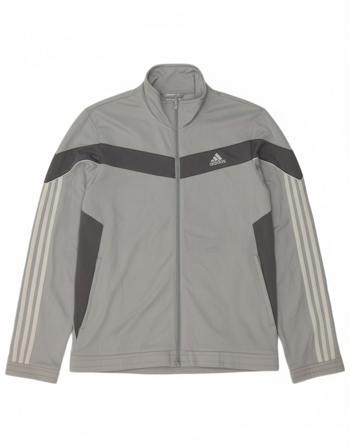 ADIDAS Mens Tracksuit Top Jacket Medium Blue Colourblock Polyester
