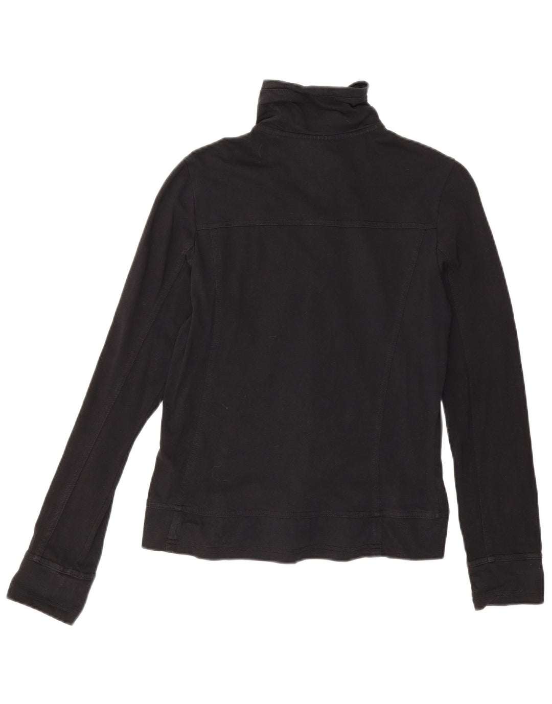 Champion Womens Easy Fit Tracksuit Top Jacket UK 10 Small Black