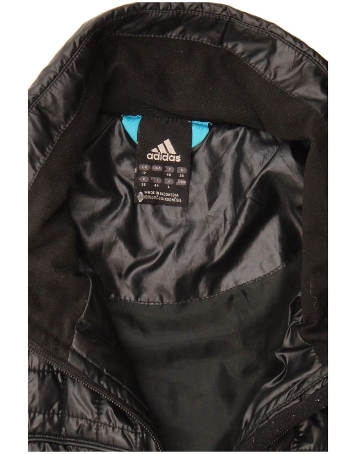 Giacca imbottita da donna Adidas UK 12 Medium Nero Poliestere