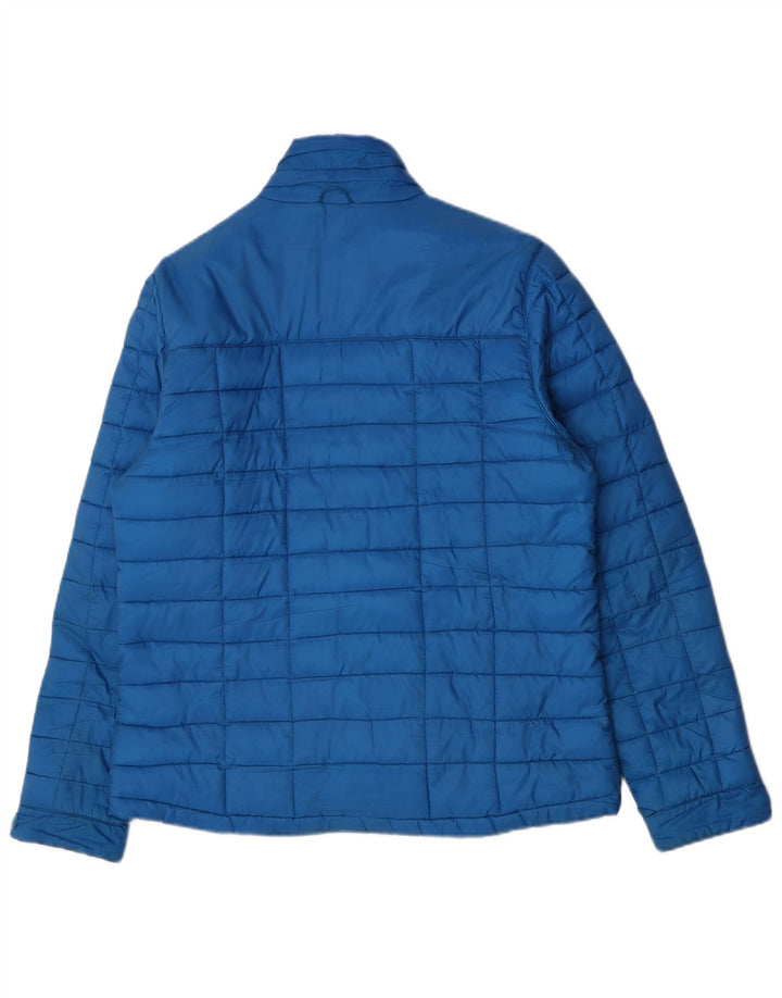 Jack Wolfskin Mens Padded Jacket UK 36/38 Small Blue Polyester