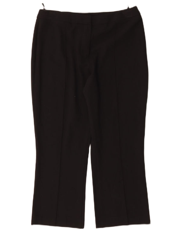 Marks & Spencer Damen Kurz geschnittene Hose UK 14 Medium W30 L23 Schwarz