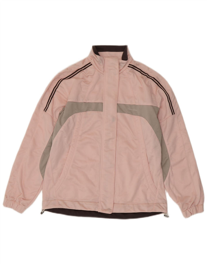 Giacca da tuta da donna Diadora IT 42 Poliestere color block rosa medio