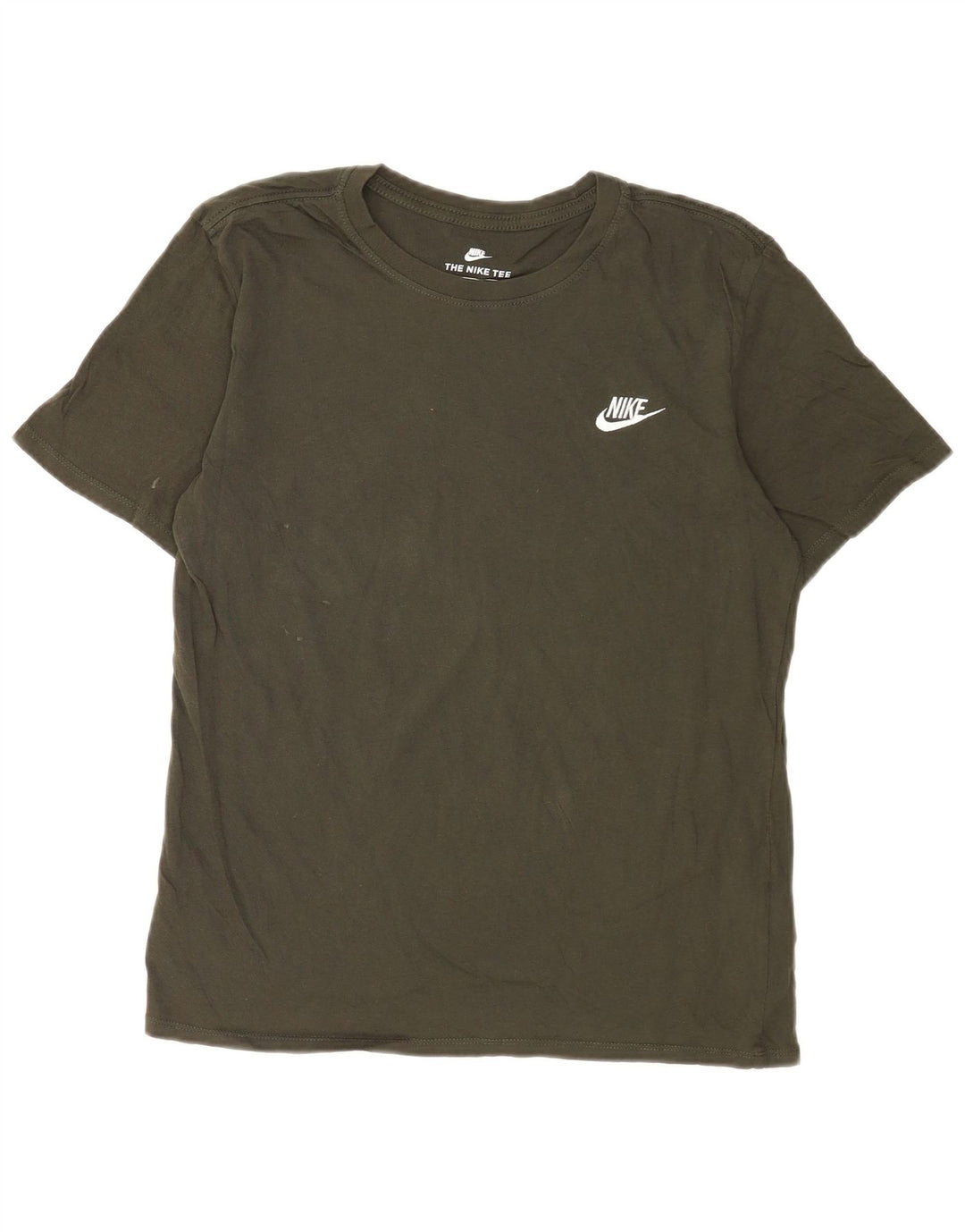 Nike Mens Athletic Cut T-Shirt Top Medium Green Cotton